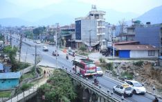 The road was upgraded to six lanes, but the bridge stays two-lane  