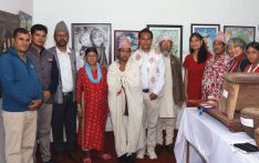 प्रदर्शनीमा राउटेका कला प्रवर्धन