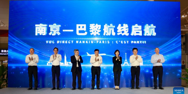 New direct air route links east China's Nanjing with Paris