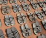 Artisans offer cheap footwear made from rubber tires