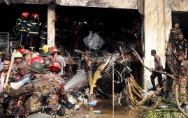 At least 20 dead after air force jet crashes into Bangladesh school