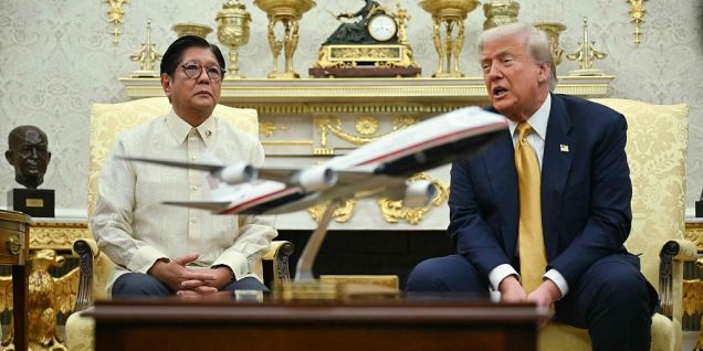 与马科斯见面，特朗普称“与中国相处得很好”