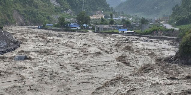 Bhotekoshi River flooded again