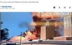 美国一工厂发生巨大爆炸 致两名儿童和一名成人死亡