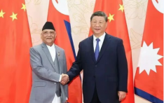 习近平会见尼泊尔总理奥利