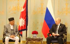 Prime Minister Oli holds bilateral meeting with Russian President Putin 