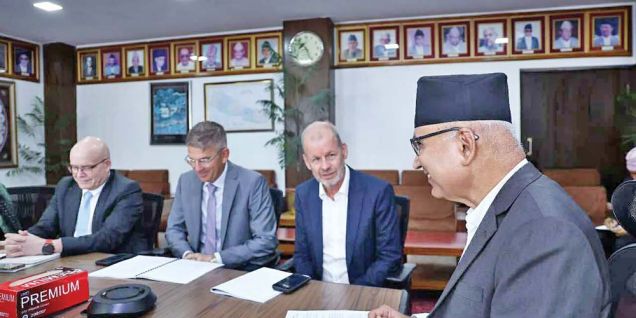 DPM Paudel, World Bank Vice President Zutt meet