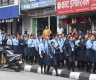 पोखरामा जेनजीको प्रदर्शन : विद्यालय पोसाकमै सहभागी भए विद्यार्थीहरू