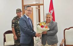 陈松大使拜会尼泊尔临时政府总理卡尔基
