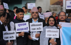 संविधान दिवसको अवसरमा माइतीघरमा वृहत् शान्ति र्‍याली