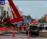 Bangkok Road Collapse Forms Massive Sinkhole