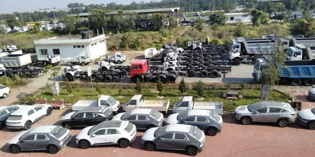 वीरगञ्ज भन्सारका यार्डमा १७९ सवारीसाधन थन्किए