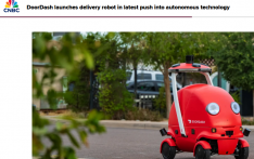 美国外卖巨头DoorDash宣布推出首款送餐机器人