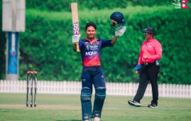 Paudel scores historic ton in Nepal’s 5-wicket defeat to UAE 
