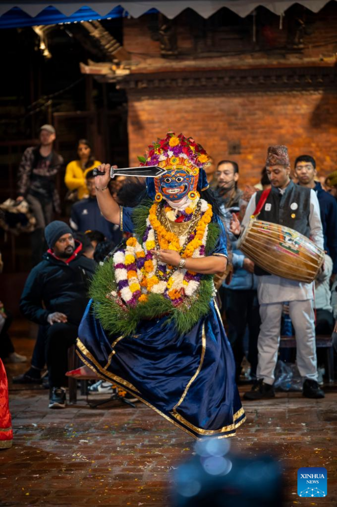 Kartik Naach festival celebrated in Lalitpur, Nepal x3