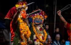 Kartik Naach festival celebrated in Lalitpur, Nepal