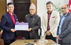 भौतिक पूर्वाधार पुनर्निर्माण कोषमा एक करोड सहयोग