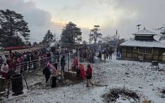 पाथीभरामा यस वर्ष पहिलो पटक हिमपात