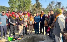 हरिवनको धुम्बे खोलामा पक्की पुल निर्माण सुरु