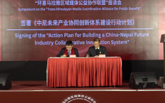 第四届中尼媒体峰会：签署行动计划环节