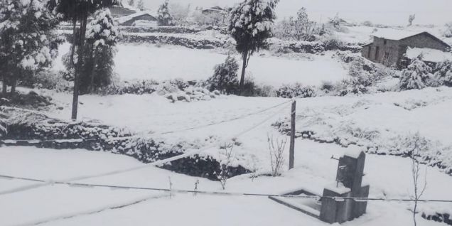 Snowfall occurs in Baitadi and Baglung districts