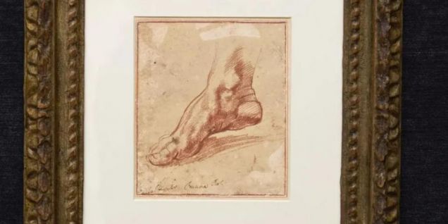 Newly discovered Michelangelo foot sketch sells for £16.9m