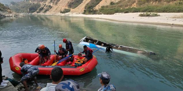 Four dead, six injured in Ramechhap bus mishap