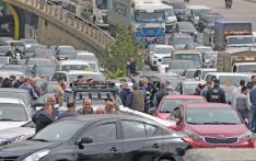 Protesters block Beirut roads after fuel tax hike