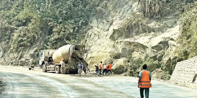 Narayangadh-Butwal road work speeds for election