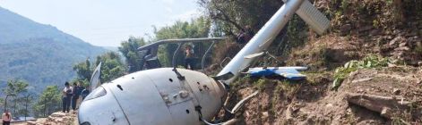 尼泊尔（空中王朝）航空公司直升机坠毁 6人受伤 专家组赴现场调查