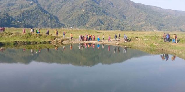 फेवाताल किनार खपौँदीमा सरसफाइ