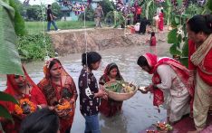 उदाउँदो सूर्यलाई अर्घ दिएर चैती छठ पर्व सम्पन्न