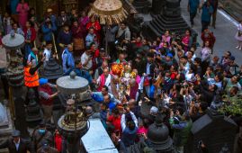 वसन्तपुर पुग्यो सेतो मच्छिन्द्रनाथको रथयात्रा