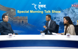 张茂明大使接受尼泊尔媒体专访，宣介全国两会精神