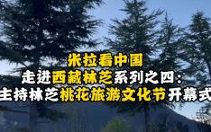 视频| 米拉看中国 走进西藏林芝系列之四——主持林芝桃花旅游文化节开幕式