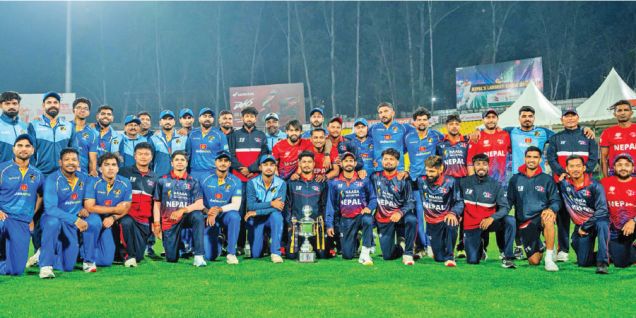 Bhurtel, Lamichhane shine as Nepal level Under Lights T20I Series