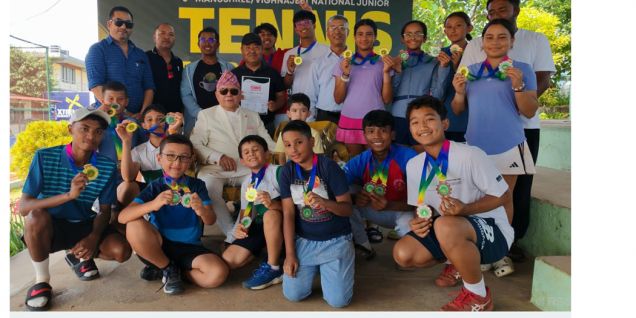 राष्ट्रिय जुनियर टेनिसमा दर्शिल र सारालाई स्वर्ण पदक