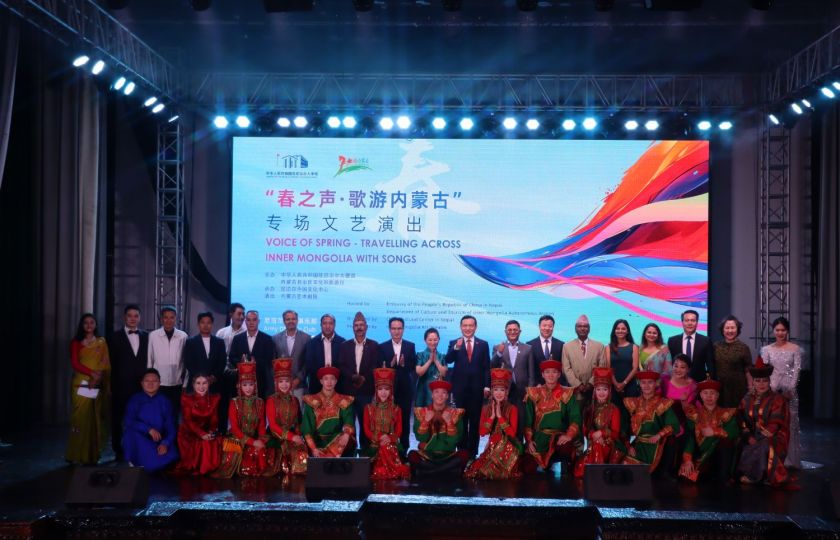 视频| 中尼文化交融奏响新乐章 “春之声・歌游内蒙古” 文艺演出闪耀加德满都